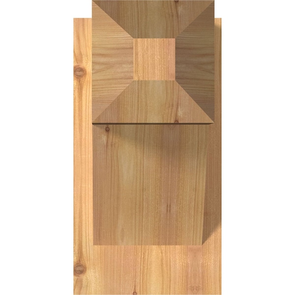 Traditional Craftsman Smooth Outlooker, Western Red Cedar, 7 1/2W X 14D X 14H